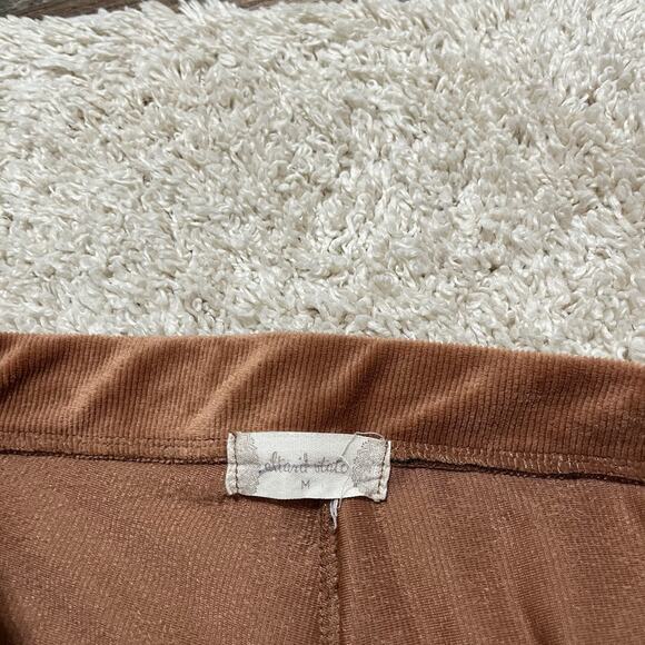 Altar'd State Medium Boho Copper Velvet Ribbed Flare High-Rise Pull On Pants - Picture 7 of 8